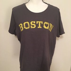 Life is Good Woman's T-Shirt. Boston-Love Size L